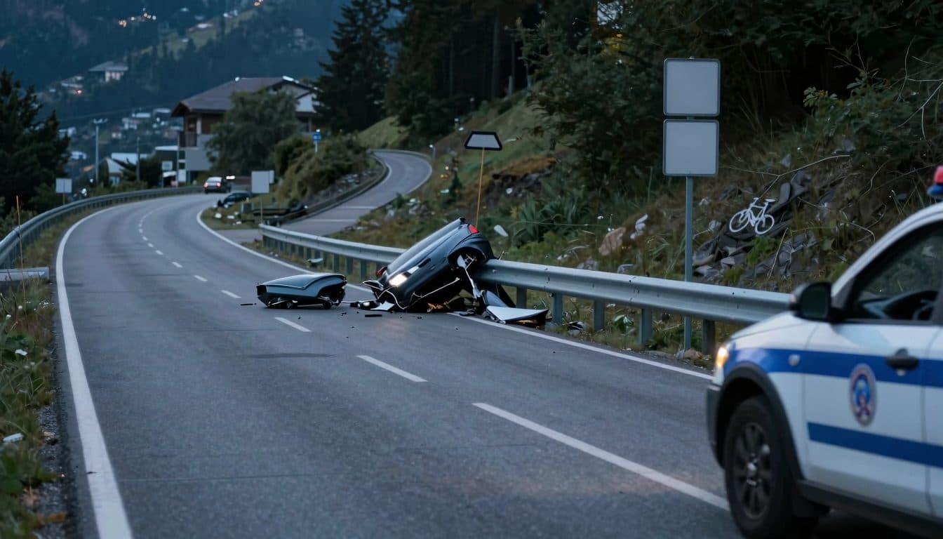 Auto kracht in Leitplanke – Lenkerin war alkoholisiert