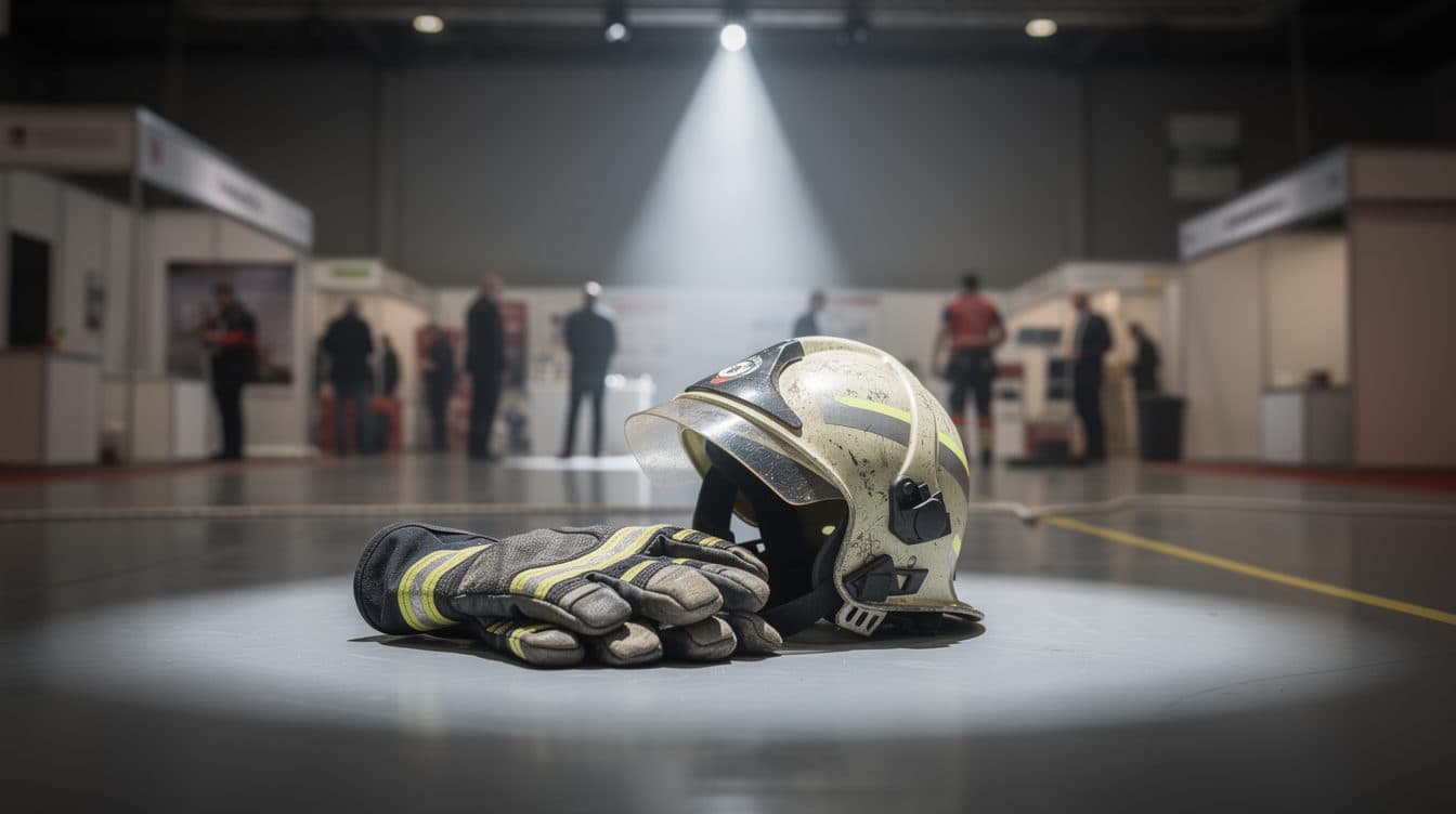 Stimmt es, dass ein Feuerwehrmann auf einer Messe gestorben ist?