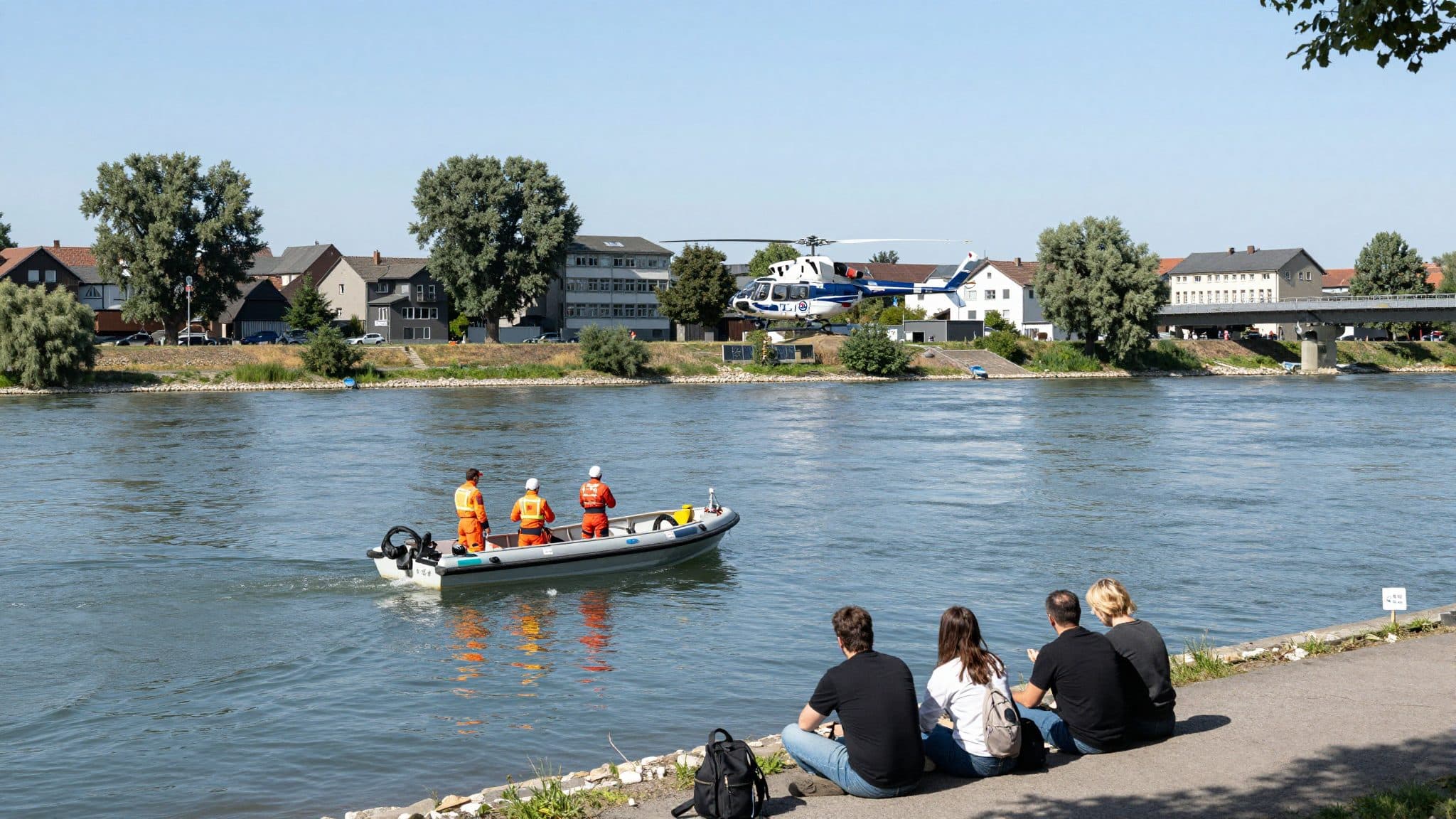 Stromausfall in Haßloch und gefährliche Strömungen im Rhein
