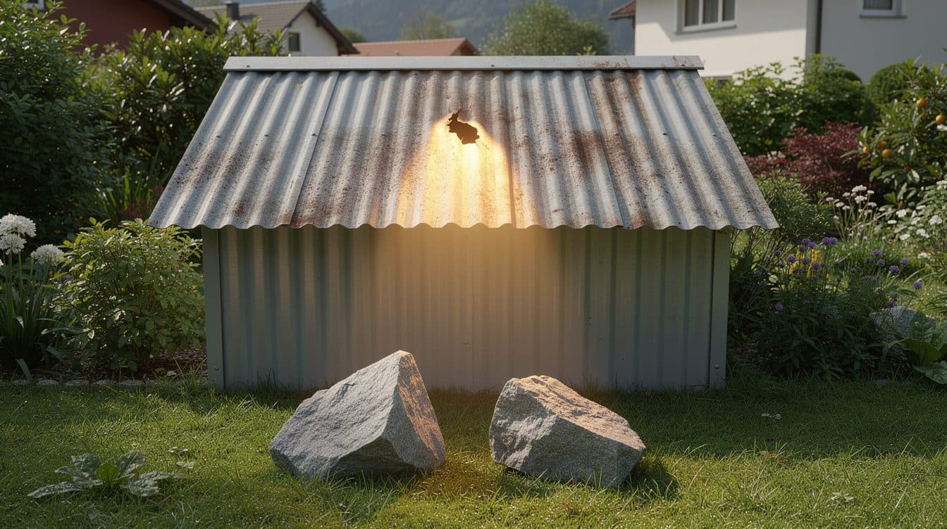 Familie findet im Garten vielleicht einen echten Meteoriten