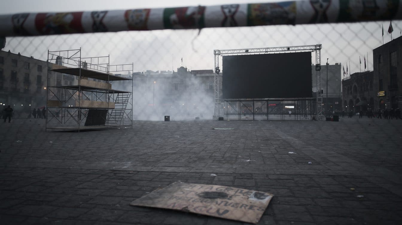 Lehrer-Protest in Mexiko-Stadt: Tränengas vor der Fußball-WM
