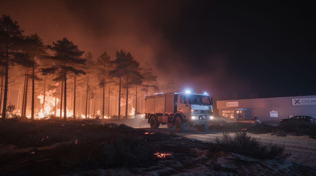 Waldbrand in Sachsen: Feuerwehr kämpft gegen die Flammen