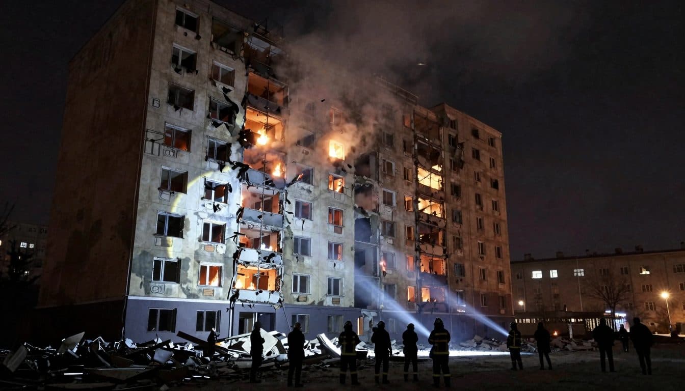Massiver russischer Angriff auf Kiew in der Nacht