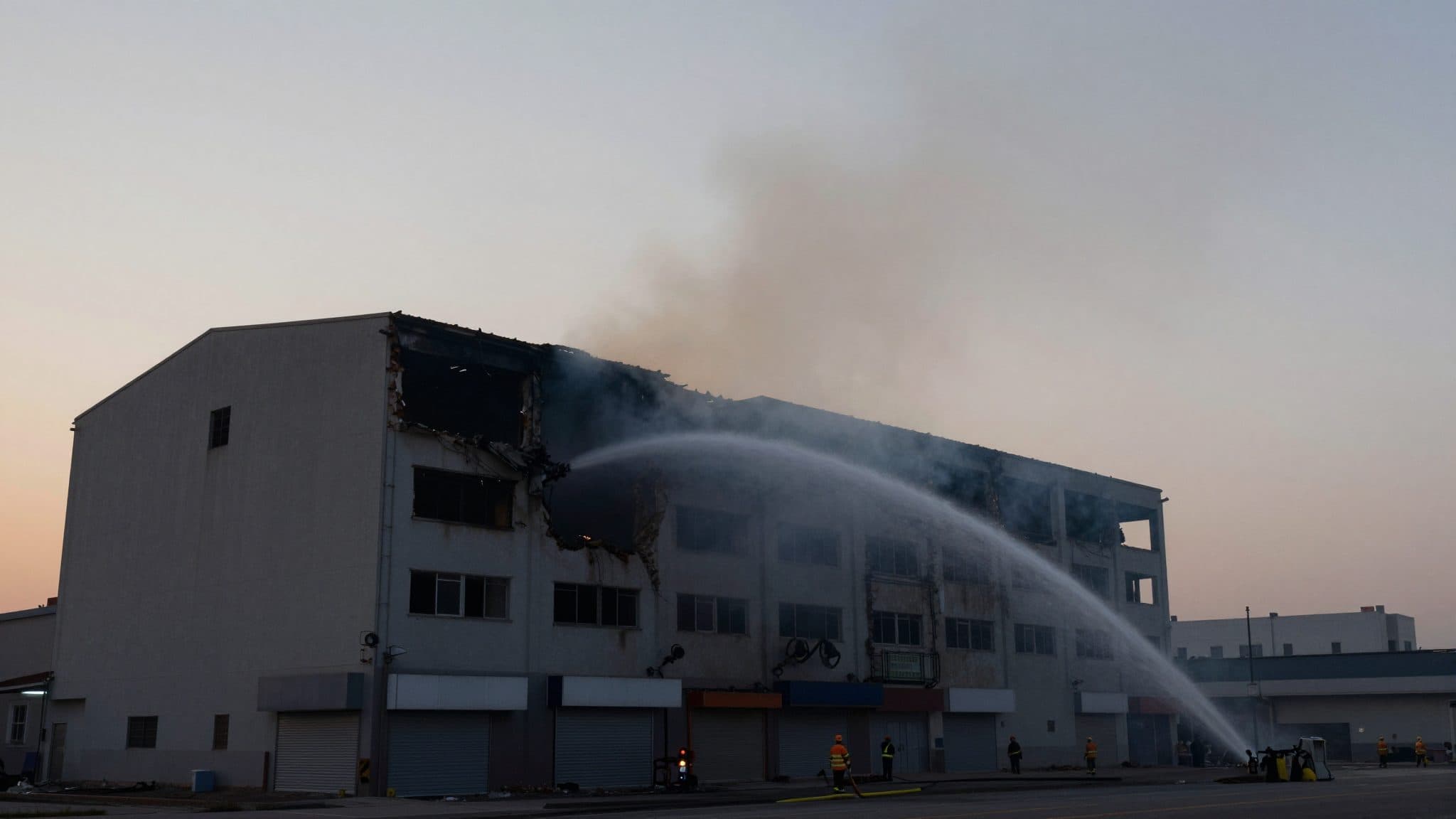 Großbrand in Zlin: Hochhaus teilweise eingestürzt