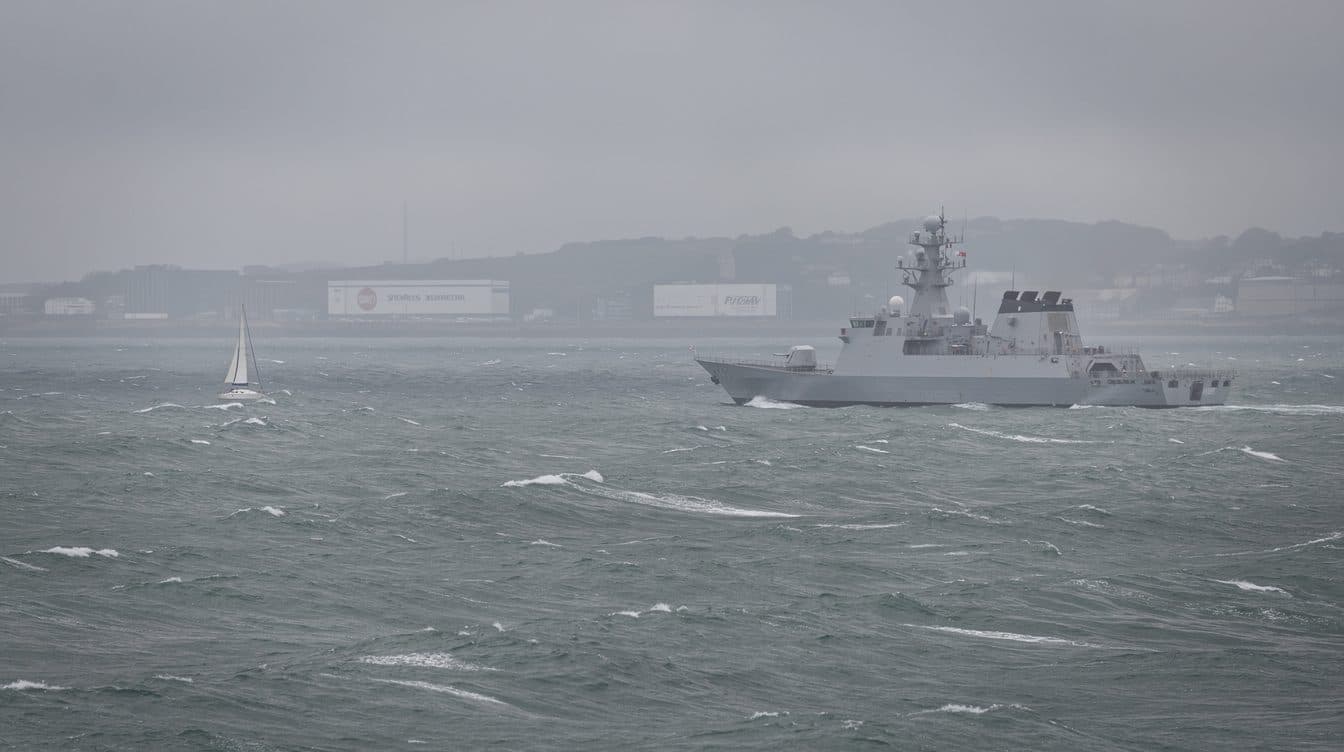 Russische Fregatte feuert Warnschüsse auf eine Yacht im Ärmelkanal