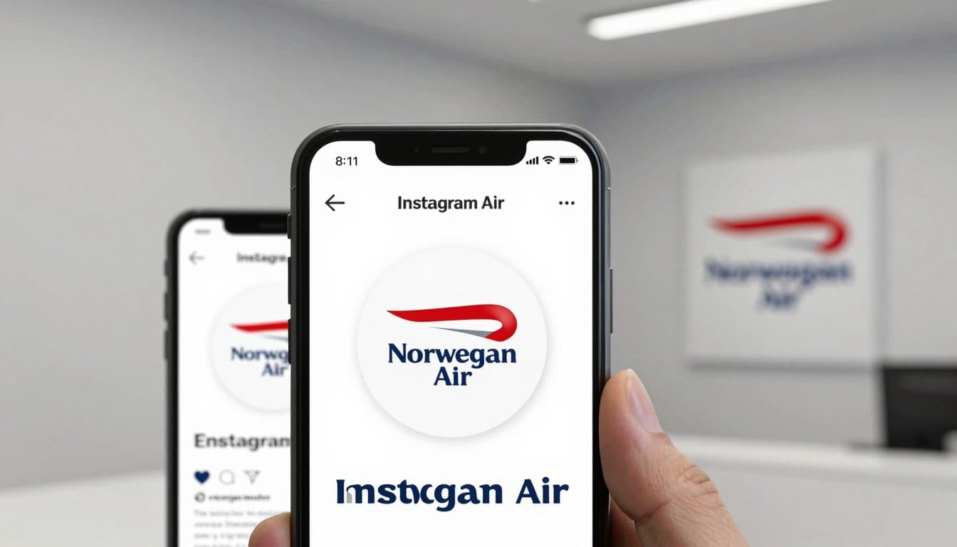 Norwegian verliert Wette und zeigt British-Airways-Logo auf Instagram