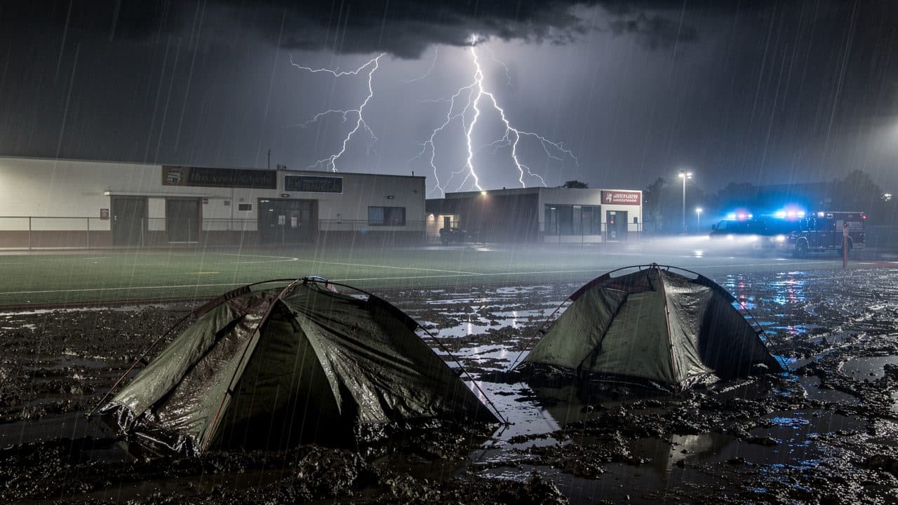Gewitter in Baden-Württemberg: Blitz schlägt in Zeltlager ein – neun Verletzte
