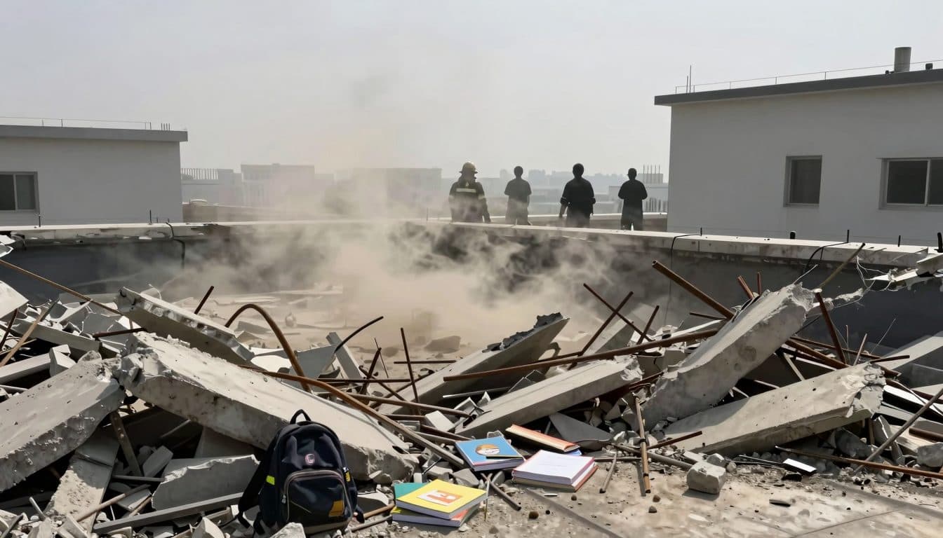 Dacheinsturz in Pakistan: 14 Kinder sterben