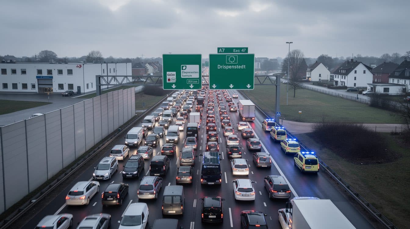 A7 bei Hildesheim: Mega-Stau nach Unfall – Autobahn dicht