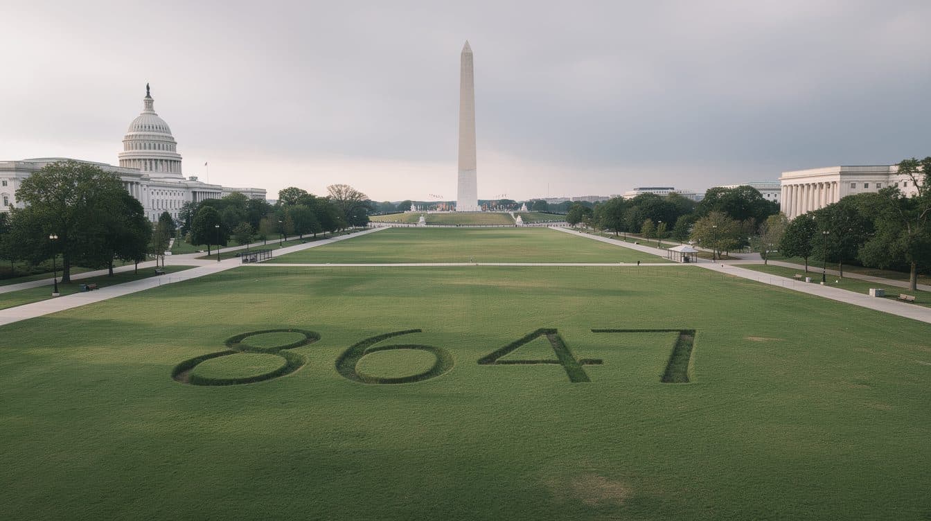 „8647" auf der National Mall: Was steckt hinter den Zahlen?