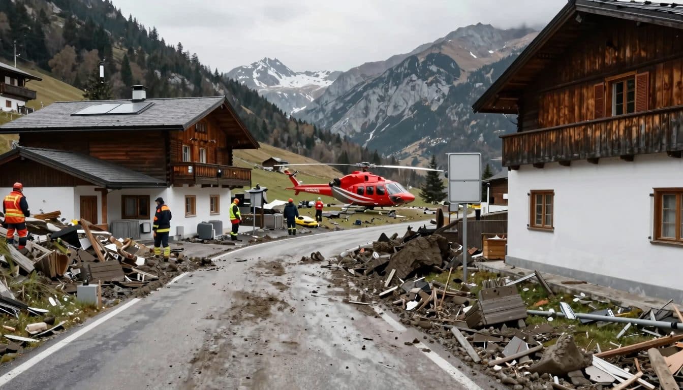 Unwetter im Kaunertal: Hubschrauber holen Touristinnen und Touristen aus dem Tal