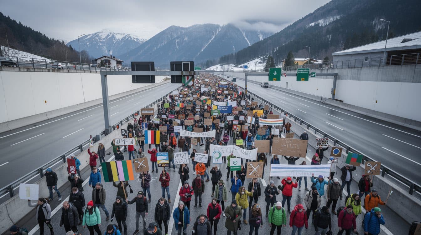 Brenner-Autobahn nach Demo wieder offen – und es gab kaum Stau