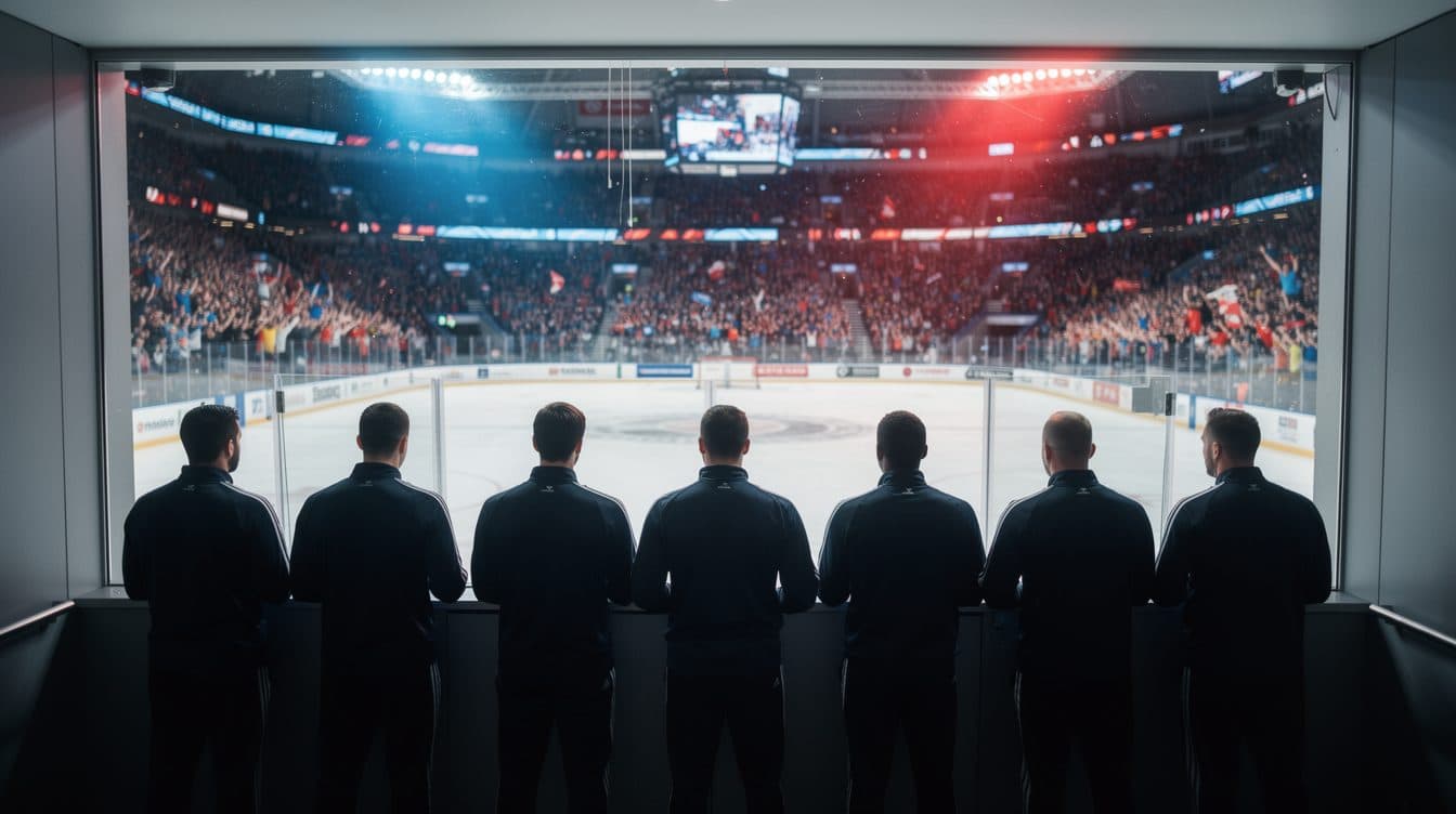 Haaland feiert in der Eishockey-Arena