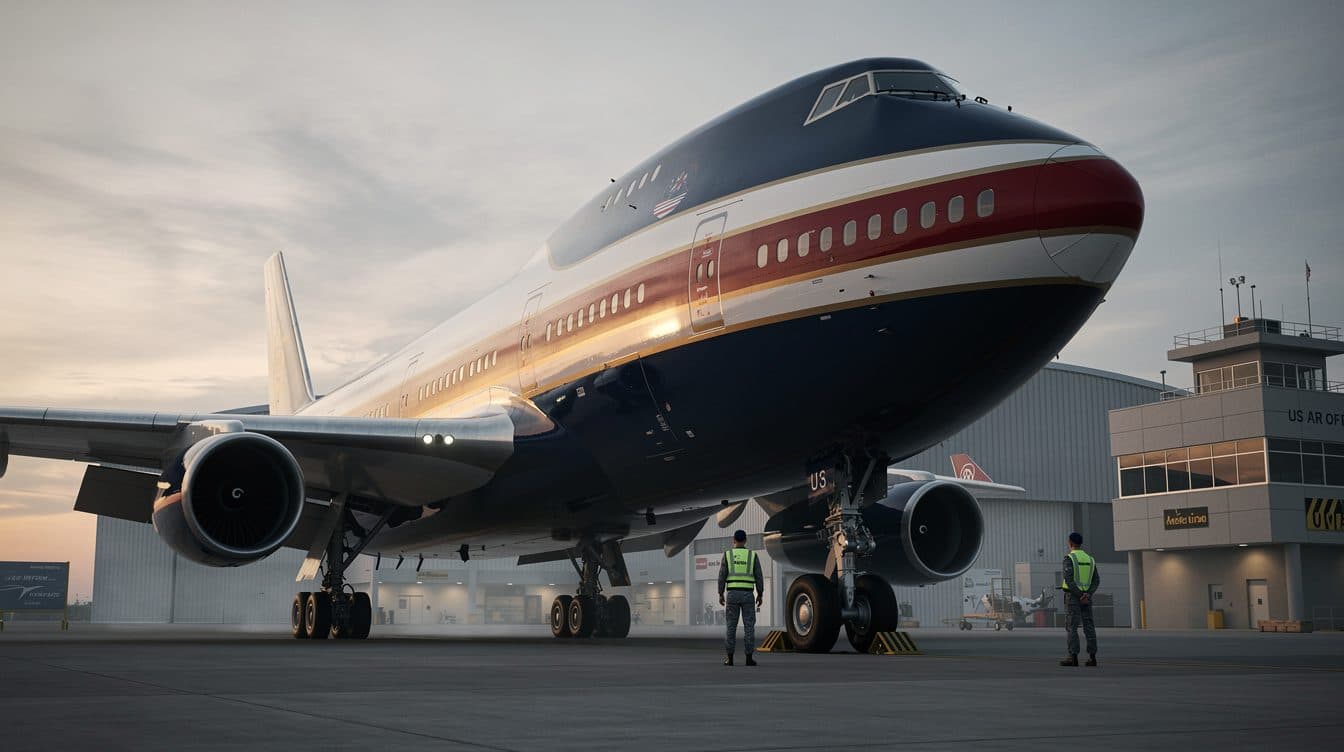 Trump zeigt neues Präsidentenflugzeug – Geschenk aus Katar sorgt für Streit