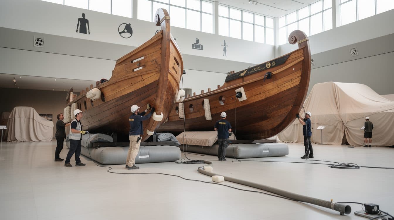 Riesige Römer-Schiffe bekommen im Mainzer Museum einen neuen Platz