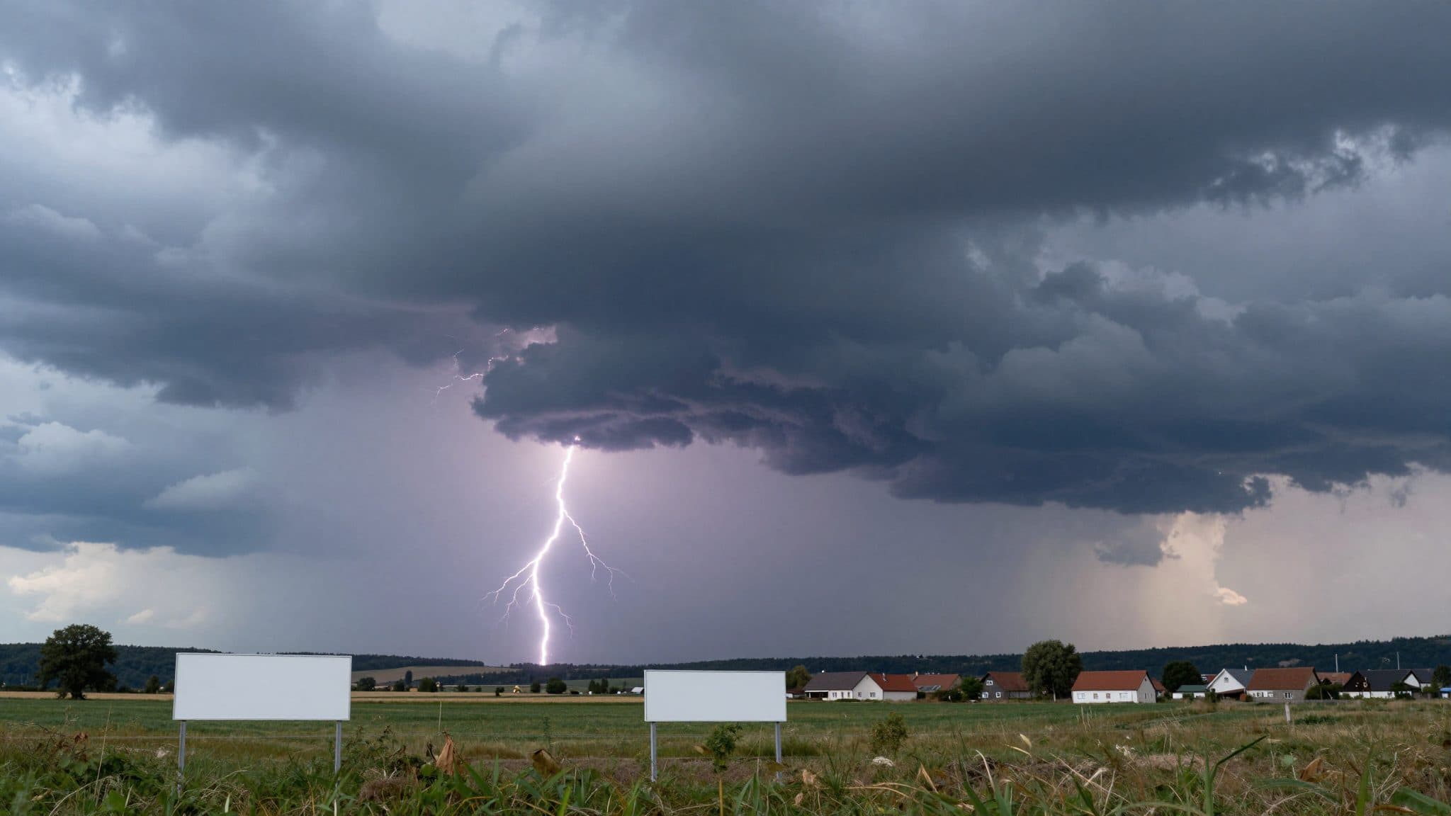 DWD warnt: Kräftige Gewitter ziehen über Deutschland