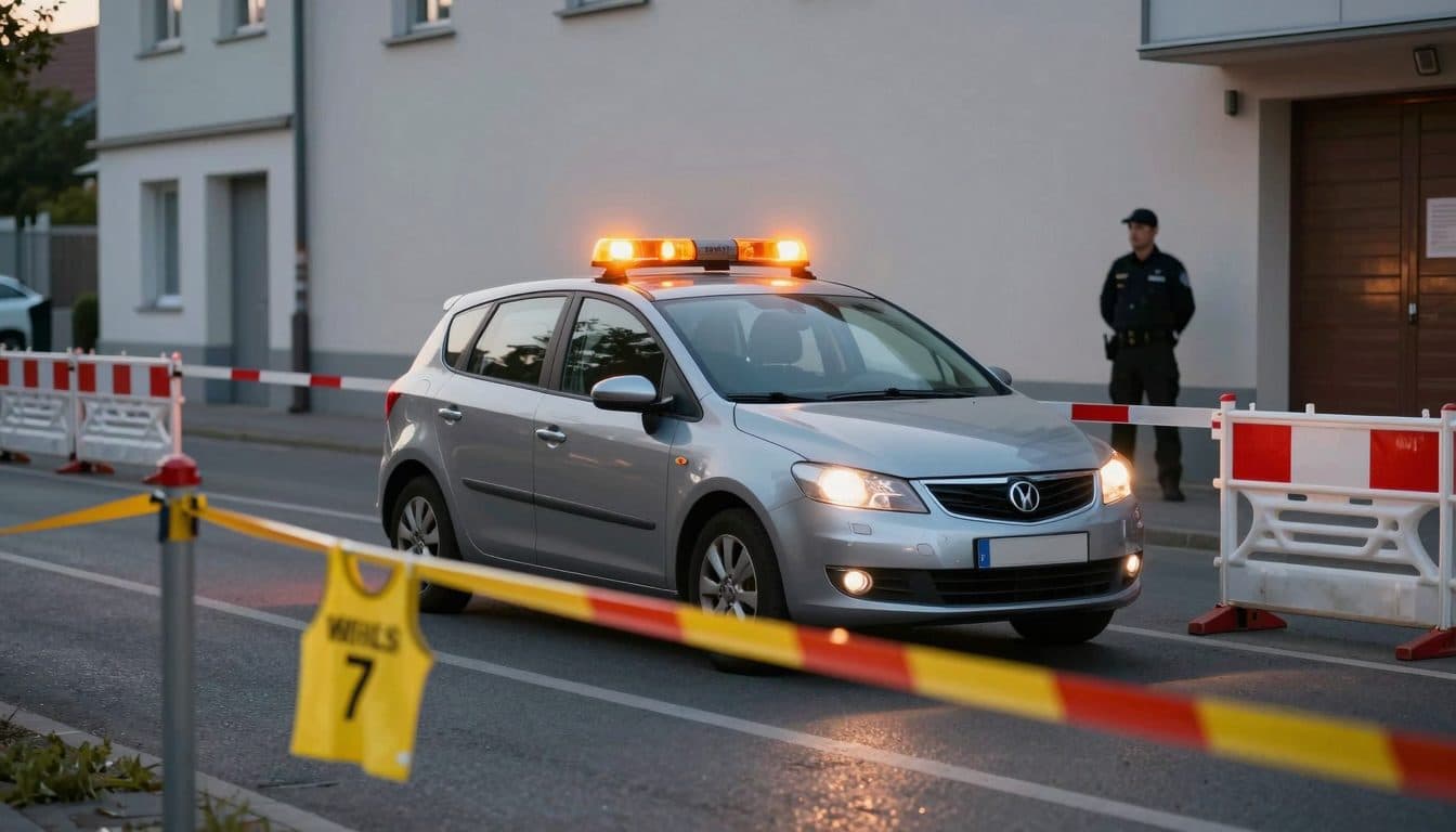Betrunkener Fahrer will mit Warnlicht durch Absperrung