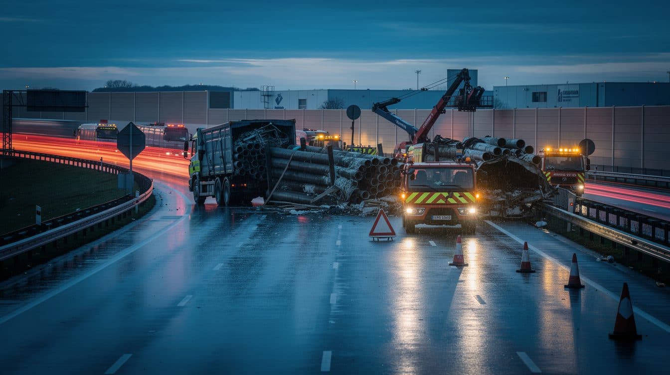 Lkw-Unfall auf der A7: Stau und Sperrung rund um Walsrode