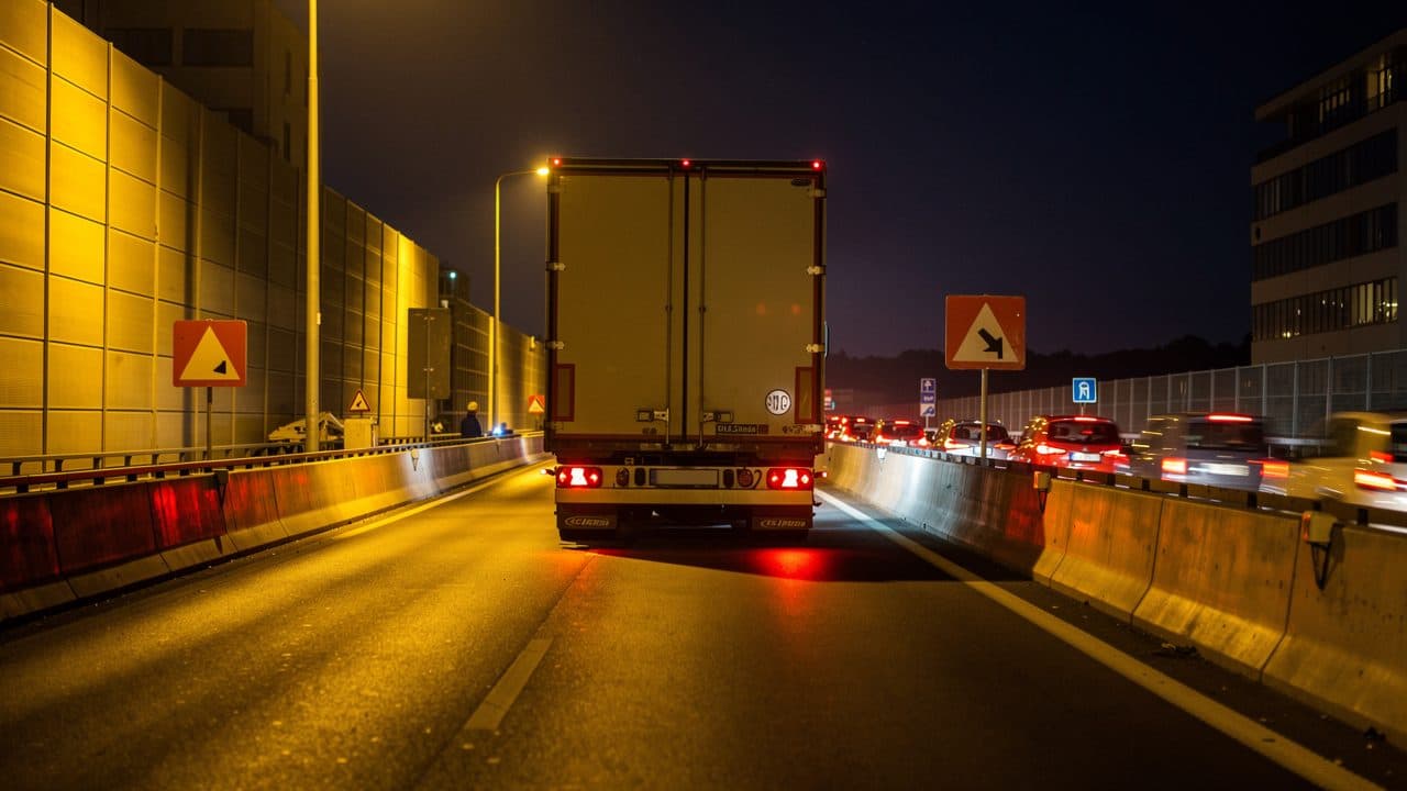 Laster blockiert A9: Stau am frühen Morgen