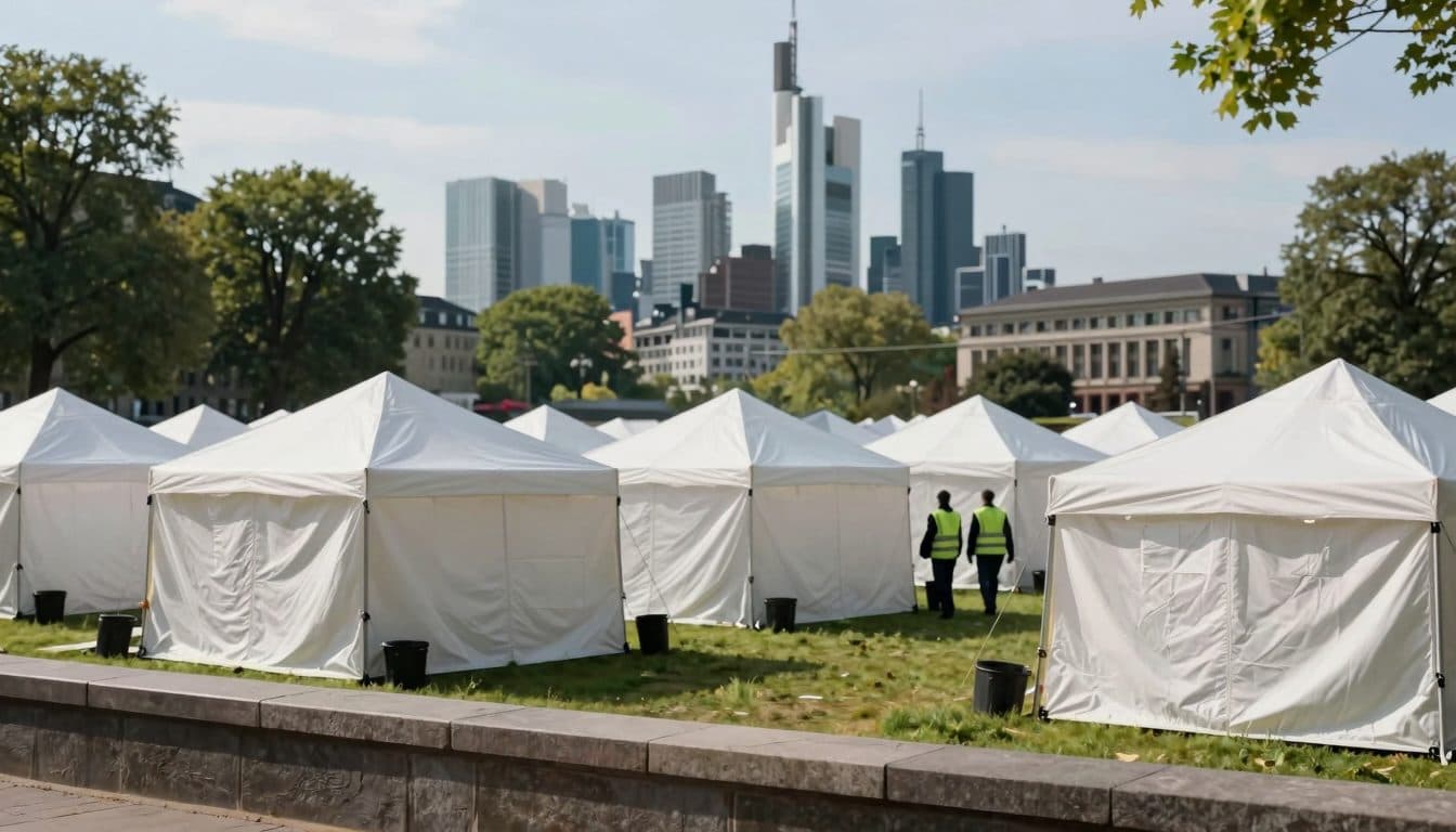 Obdachlosen-Hilfe in Frankfurt: Zeltstadt statt U-Bahn-Station