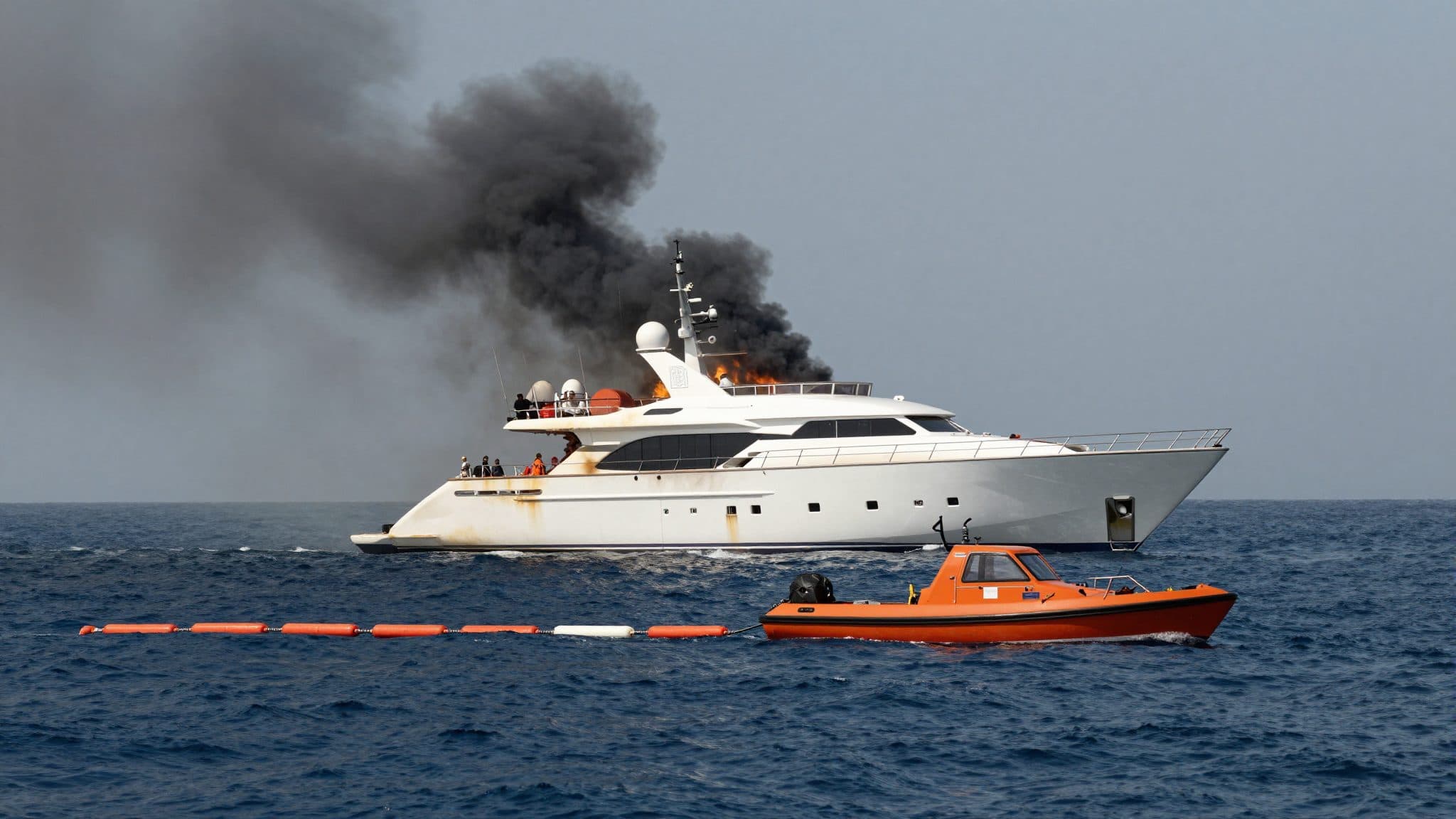 Yacht vor Jesolo in Flammen: Alle zehn Leute gerettet
