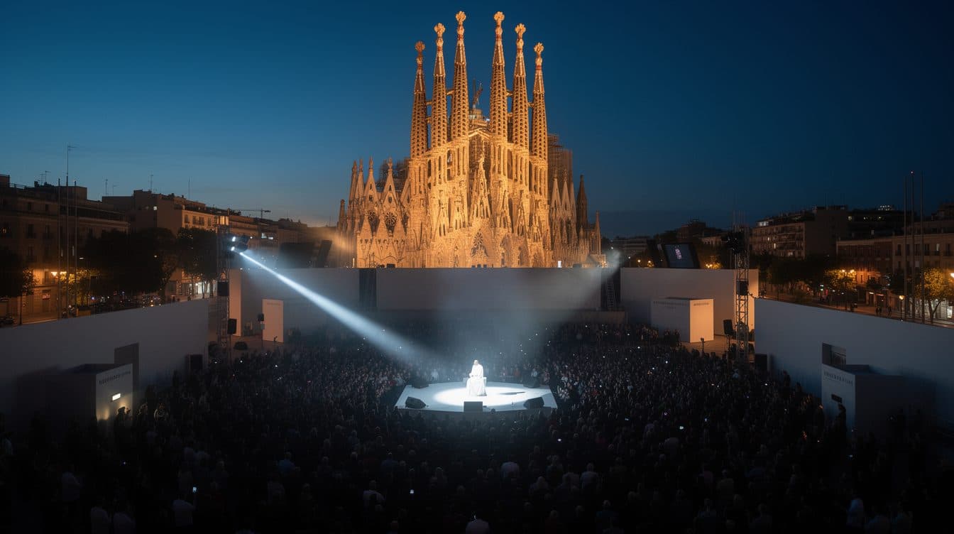 Álvaro Soler singt vor dem Papst in Barcelona
