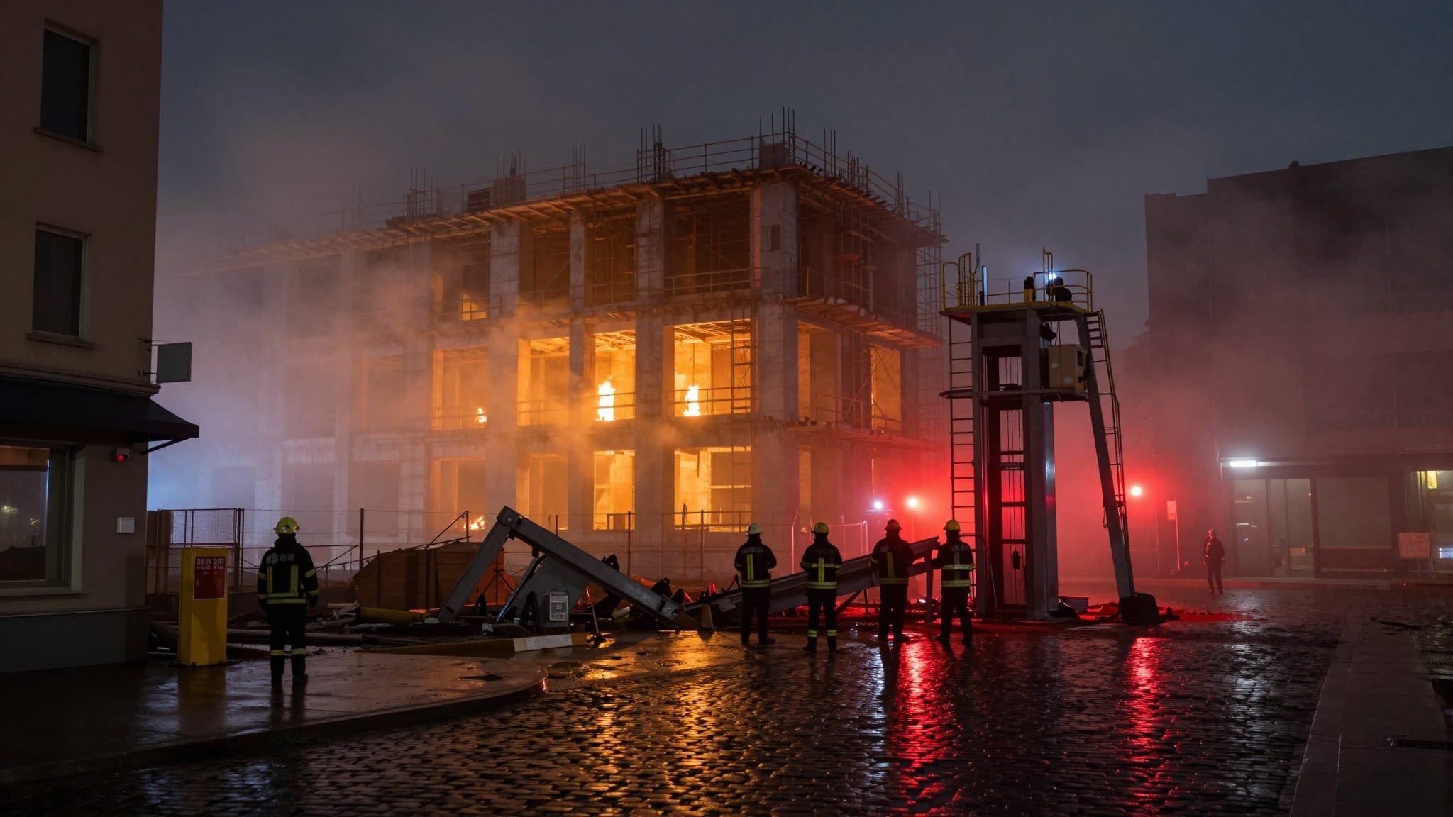 Brand in Brüssel: Sechs Tote bei Feuer auf großer Baustelle