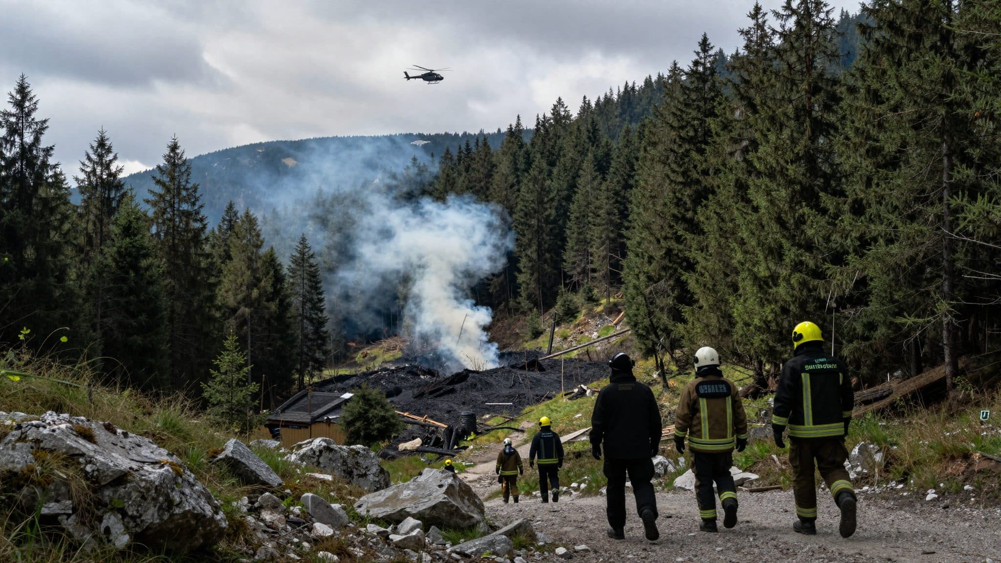Waldbrand bei Villach: So haben Feuerwehr und Hubschrauber das Feuer gestoppt