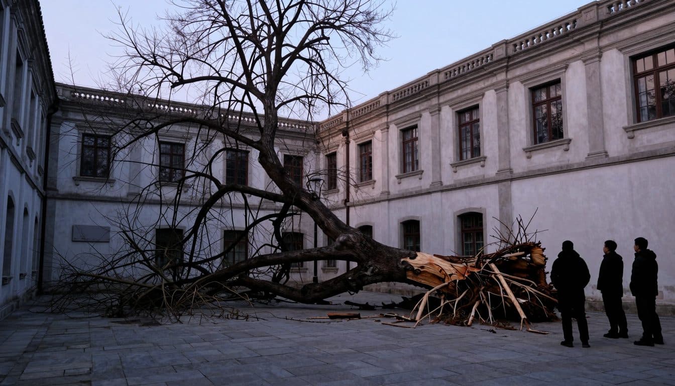 Ältester Baum von Graz ist umgefallen – lebt aber noch
