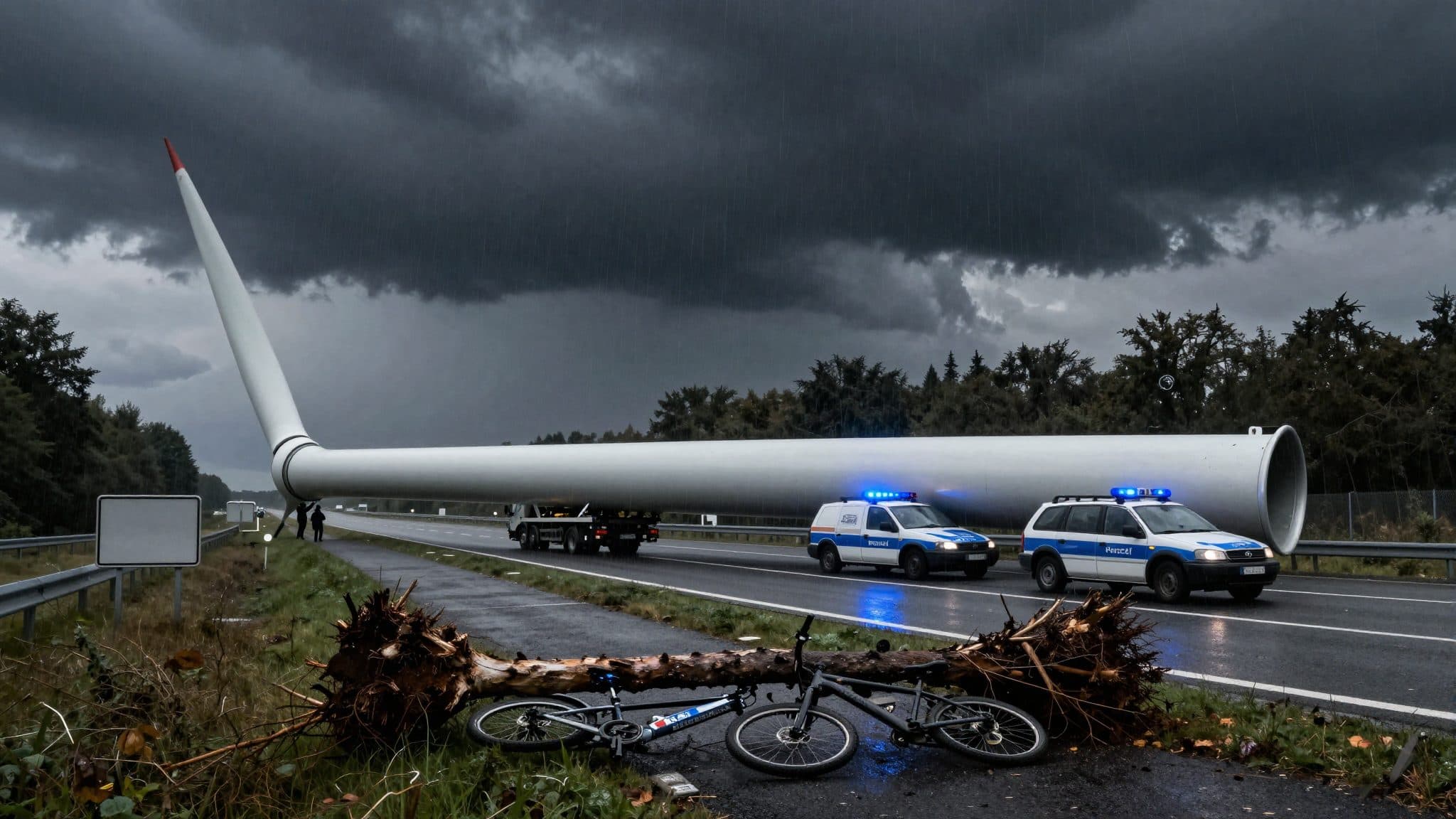 Starkes Gewitter in Baden-Württemberg: Ein Radfahrer stirbt