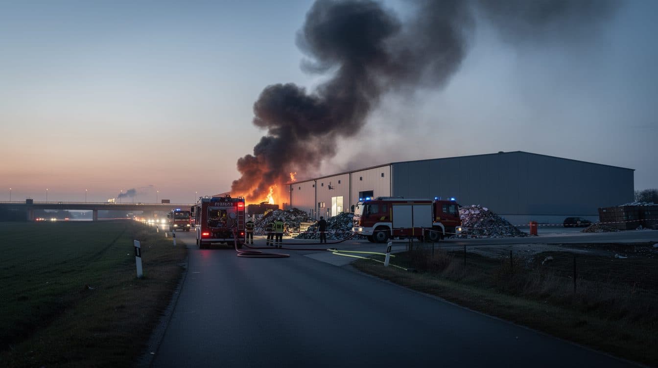 Feuer auf Recyclinghof in Gundersheim – das steckt dahinter