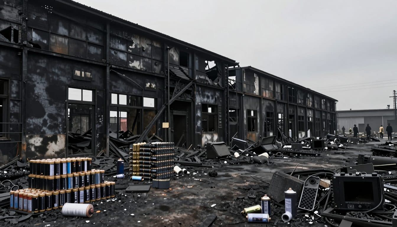 Großbrand in Wiener Müllhalle: falsch entsorgte Batterien waren schuld