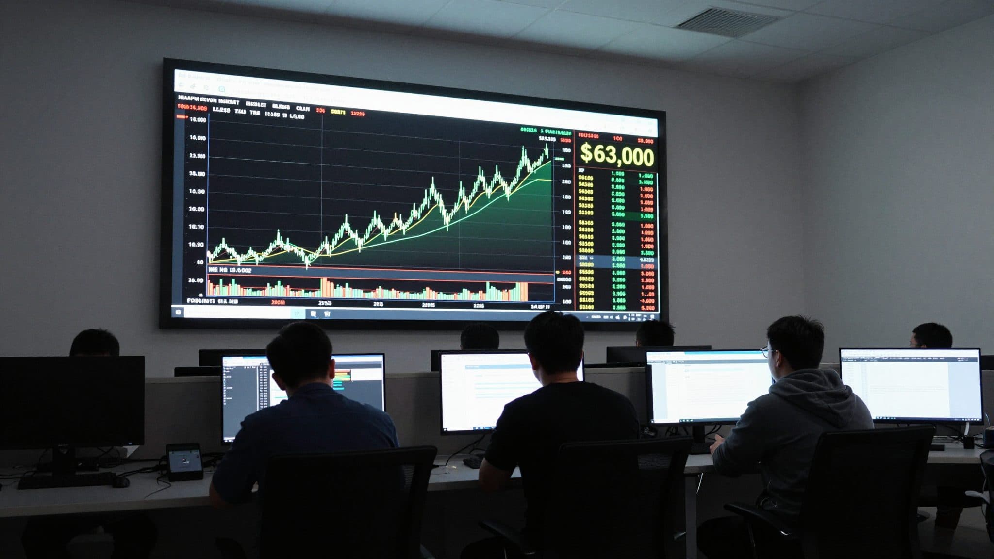 Bitcoin klettert wieder über 63.000 Dollar