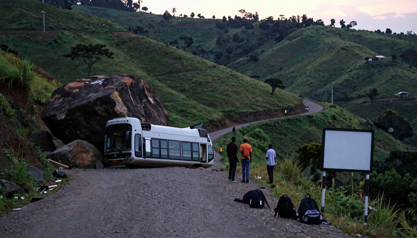Schulbusunglück in Uganda: 21 Menschen sterben