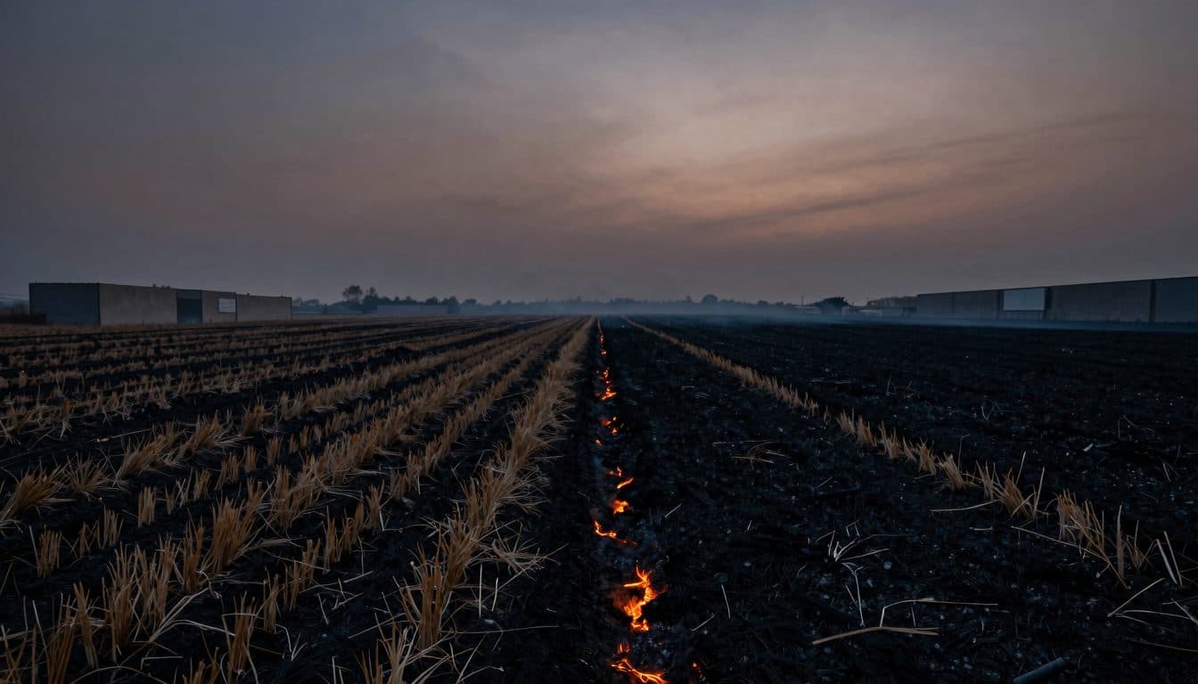 Feldbrand bei Rheinstetten: Feuerwehr und Landwirte löschen gemeinsam