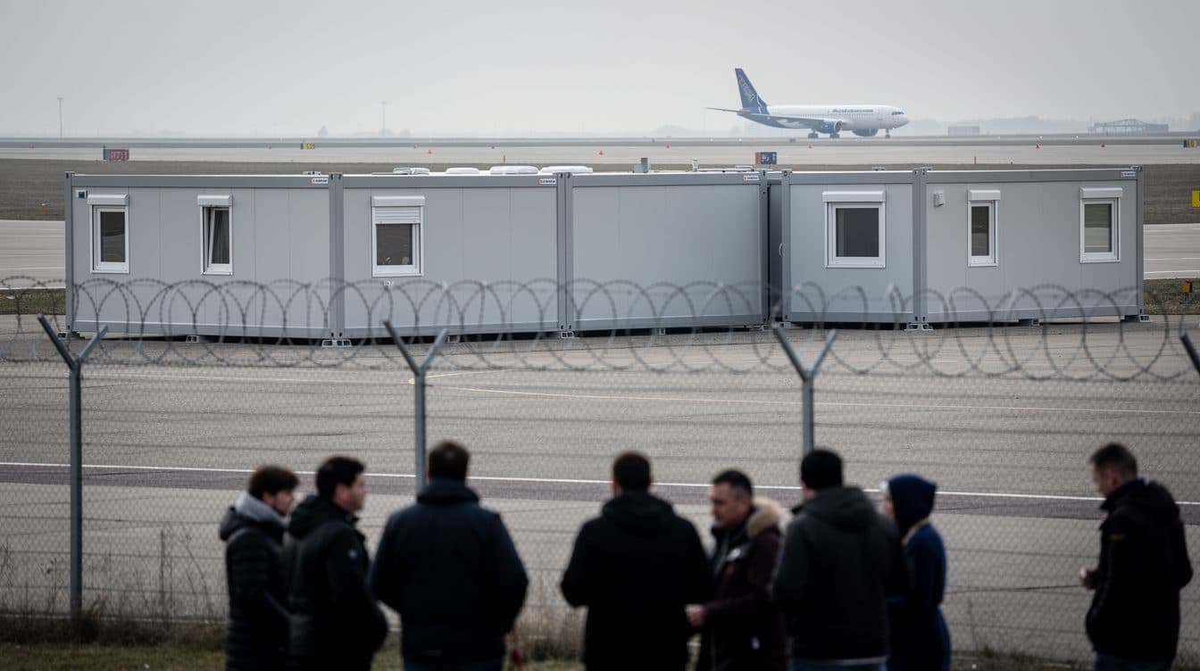 Neues Asyl-Zentrum am Flughafen BER eröffnet