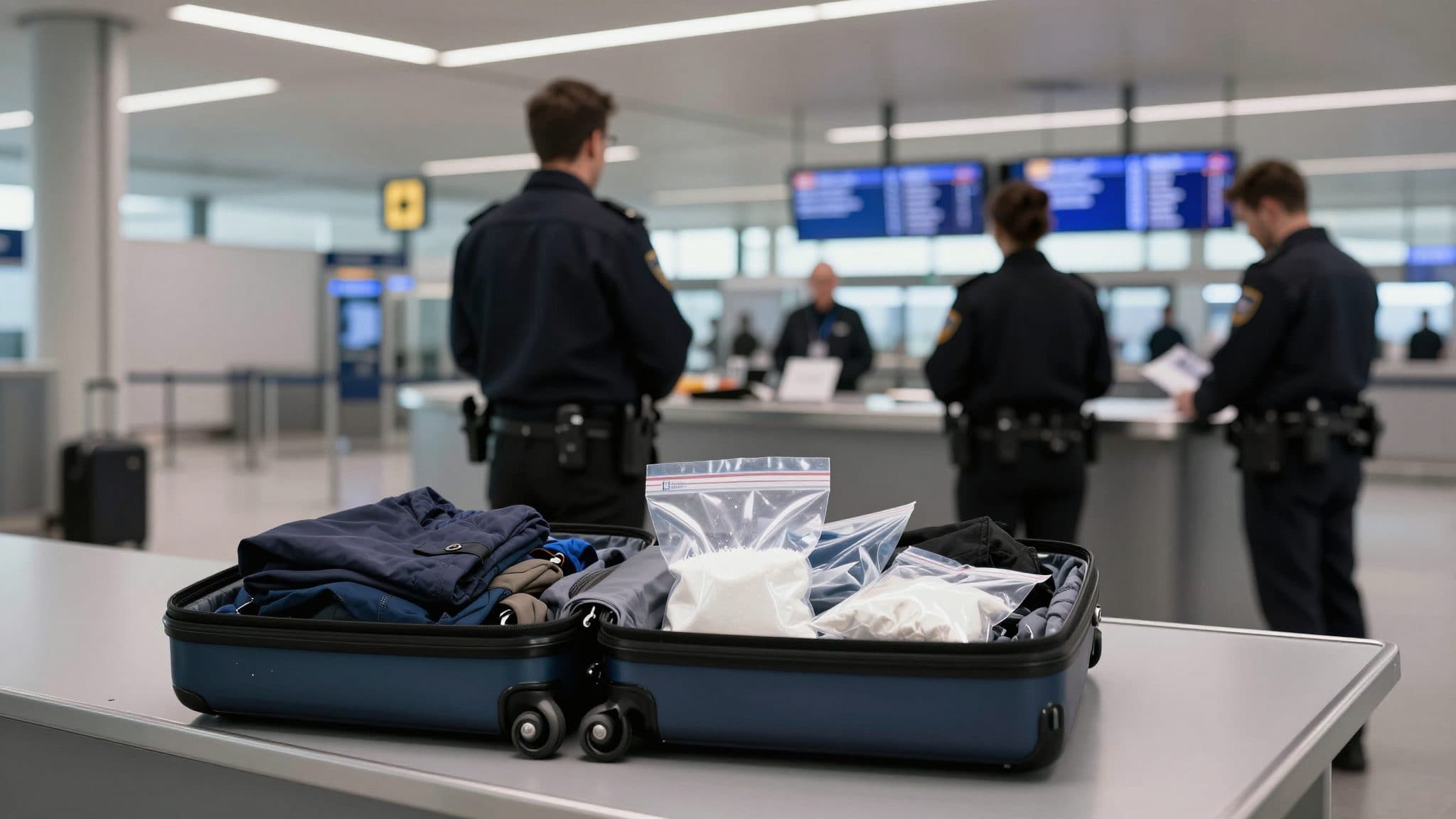 16 Kilo Ketamin im Koffer: Zoll fasst Mann am Flughafen