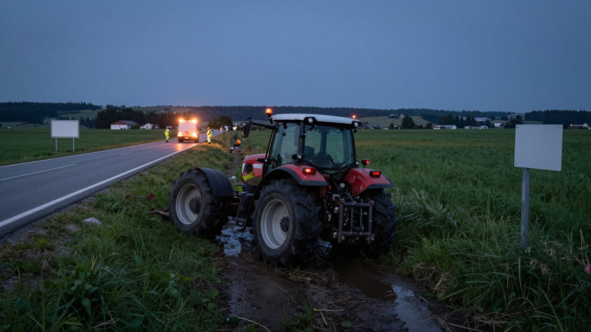 Traktorunfall in Niederösterreich: Vater und kleines Kind schwer verletzt