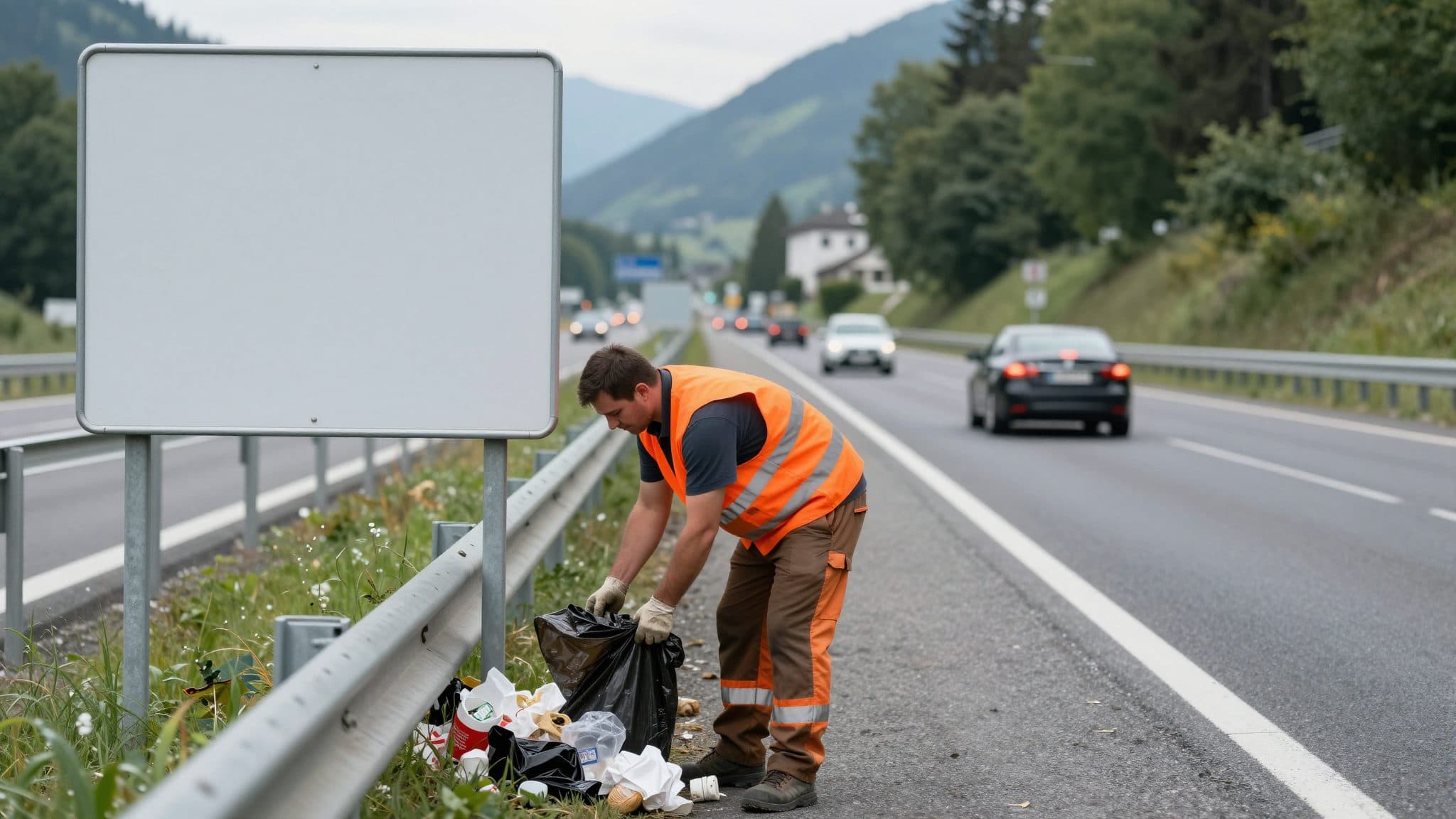 Müll auf der Autobahn: Warum dein achtloser Wurf ein echtes Problem ist
