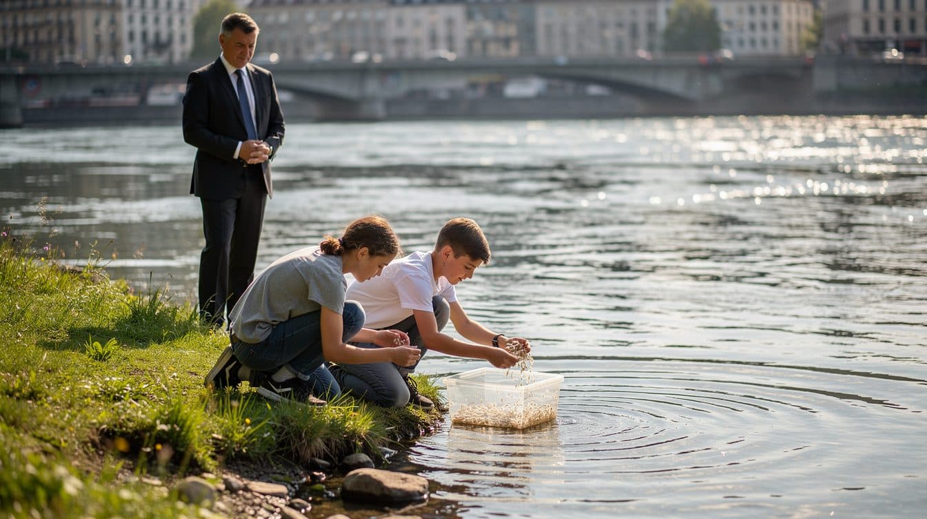 Mini-Fische für den Rhein: 50.000 Maifisch-Babys ziehen ein