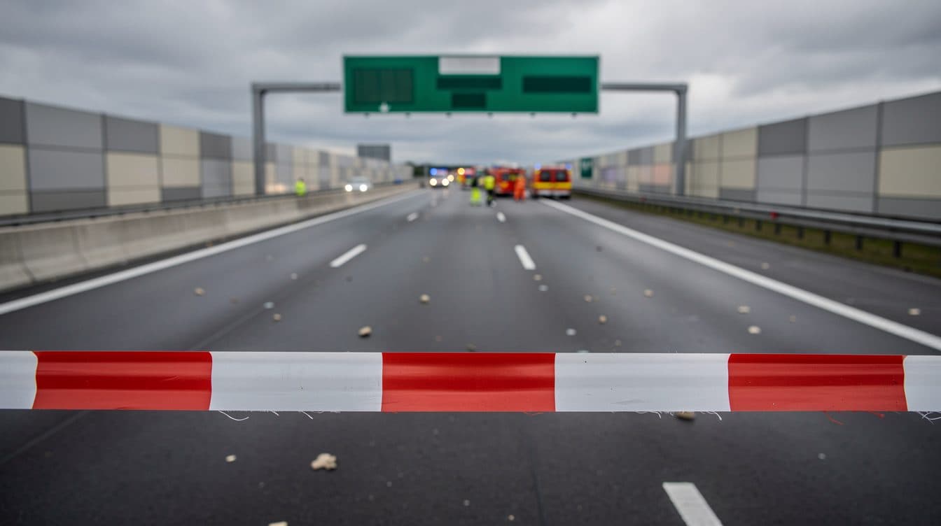Falschfahrerin auf der A14: ein Toter und drei Schwerverletzte