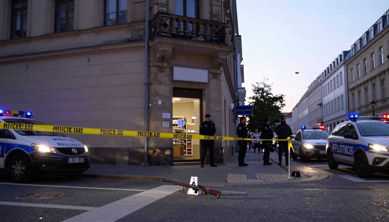 Schusswechsel vor Supermarkt in Dresden: Polizei nimmt bewaffneten Mann fest