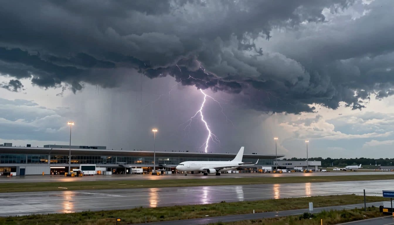 Gewitter legt Wiener Flughafen für eine Stunde lahm