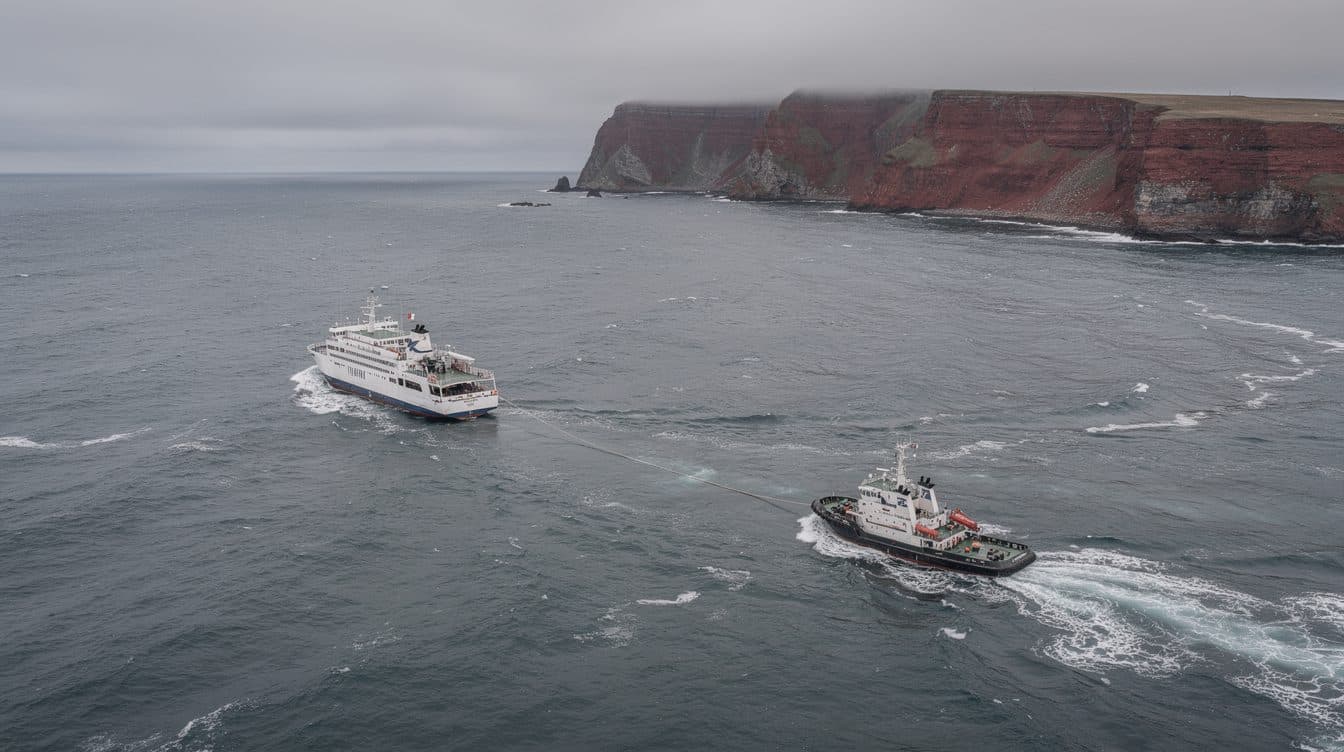 Fähre vor Helgoland: Wie die Seenotretter alle sicher an Land brachten