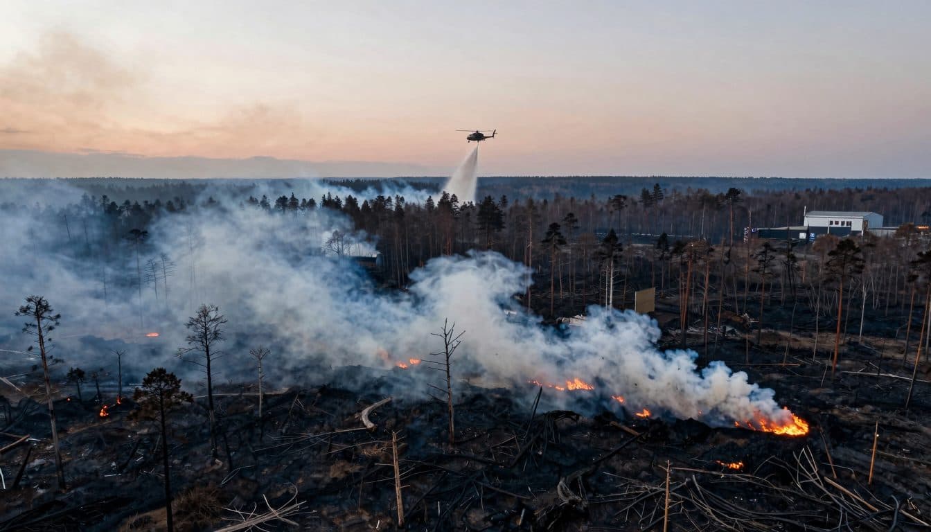 Waldbrand im Müritz-Nationalpark: Hunderte Helfer kämpfen weiter gegen die Flammen