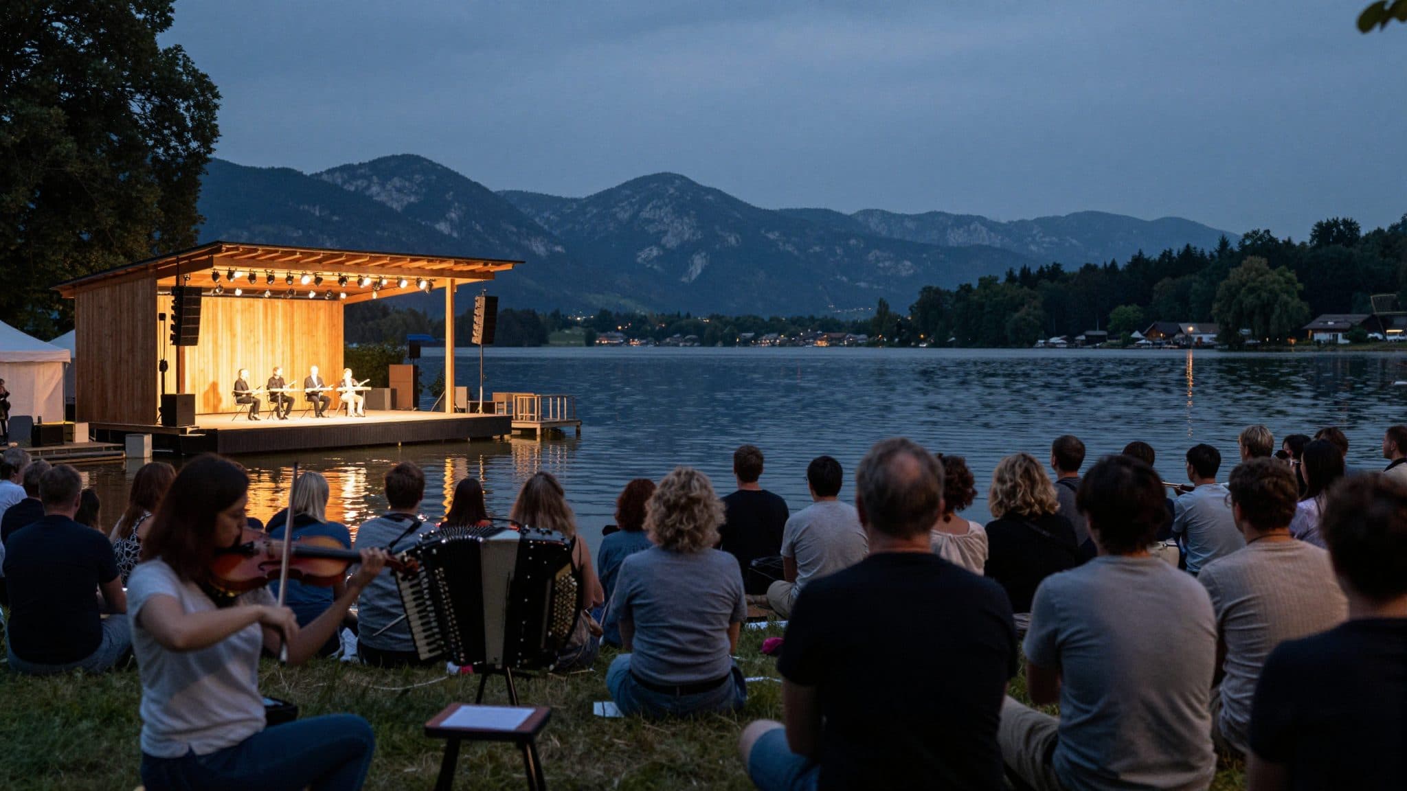 Fest am See: 8.000 Leute feiern 20 Jahre Schrammel.Klang.Festival