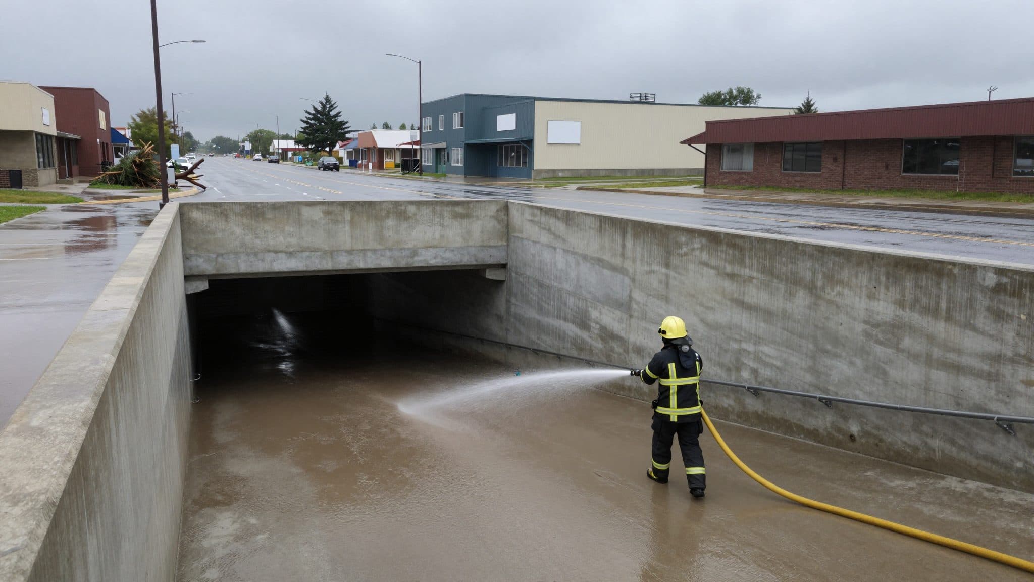 Starkregen in Niederösterreich: Feuerwehren pumpten Tiefgarage aus