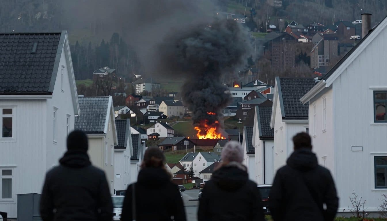 Großer Wohnungsbrand in Norwegen – was passiert ist