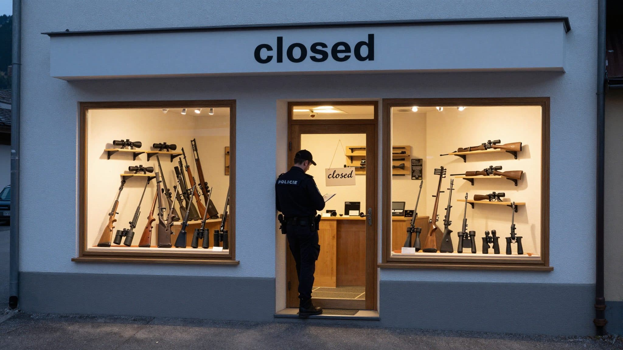 Diebstahl in einem Waffengeschäft in Kärnten: Wer hat etwas gesehen?