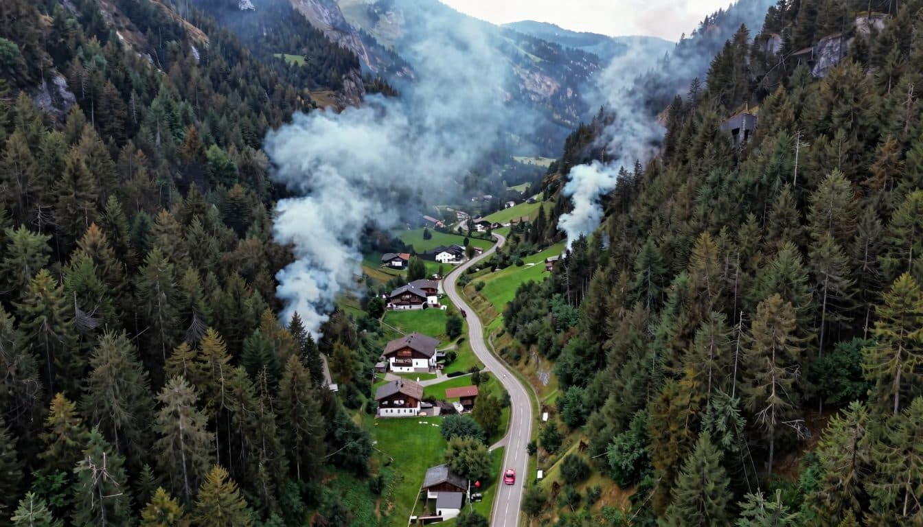 Waldbrand in der Steiermark: Wie die Feuerwehr den Hang gelöscht hat